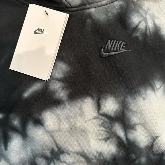 Nike Blue and Grey Tie-Dye Hoodie Size Youth M - Picture 2 of 4